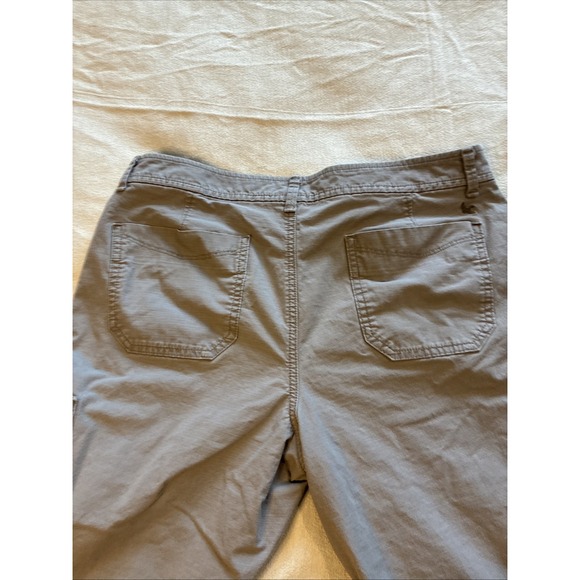 Eddie Bauer Women's Pants 12 Gray Capri Cargo Gorpcore Hiking Grunge Mid-rise - Picture 14 of 16